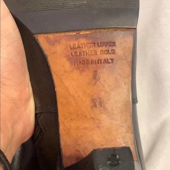 Saks Fifth Avenue Black Knee Boots with Chunky Heel - Picture 16 of 16